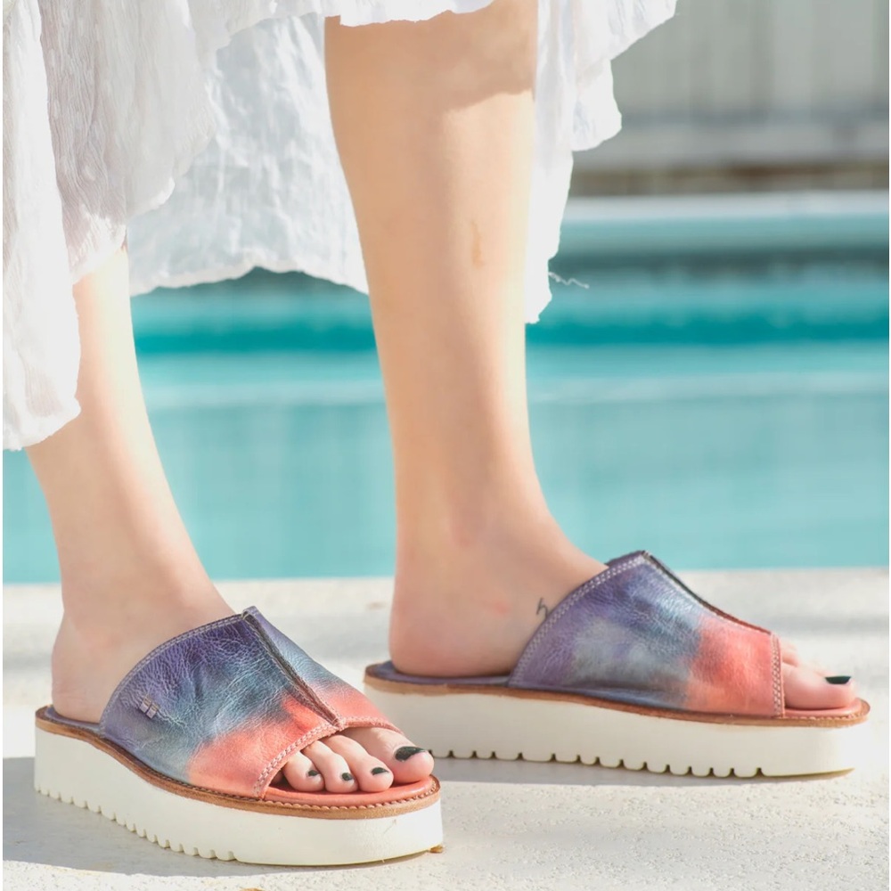 Bed Stu -Fairlee II Multicolor Leather Sandals Size 8.5